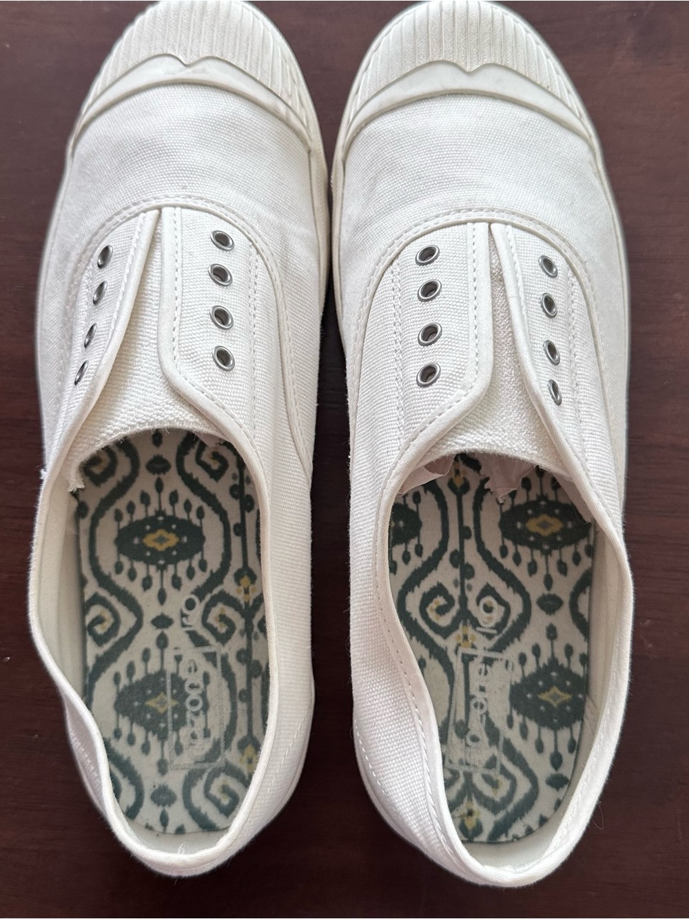 Ripzone Slip-On Canvas Sneakers for Women in Off-White